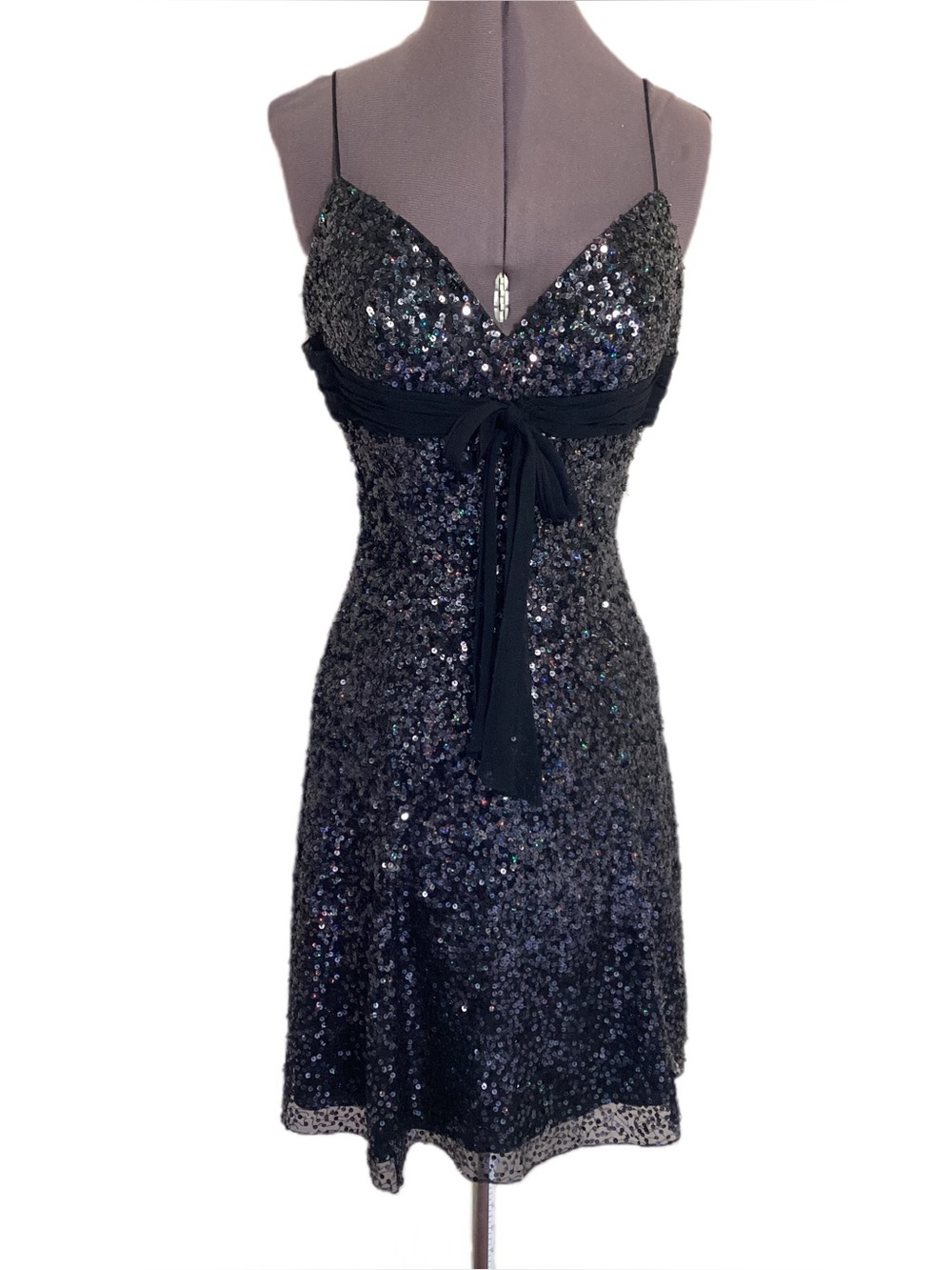 Cache Vtg Y2K Sequin Babydoll Dress Size 10 (Small)